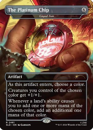 The Platinum Chip - Caged Sun (SLD-2461) - Secret Lair Drop Series