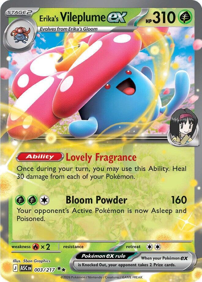 Erika's Vileplume ex (003/217) [ME: Ascended Heroes]