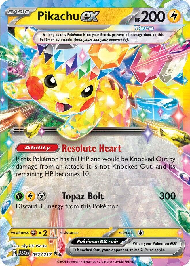 Pikachu ex - 057/217 [ME: Ascended Heroes]