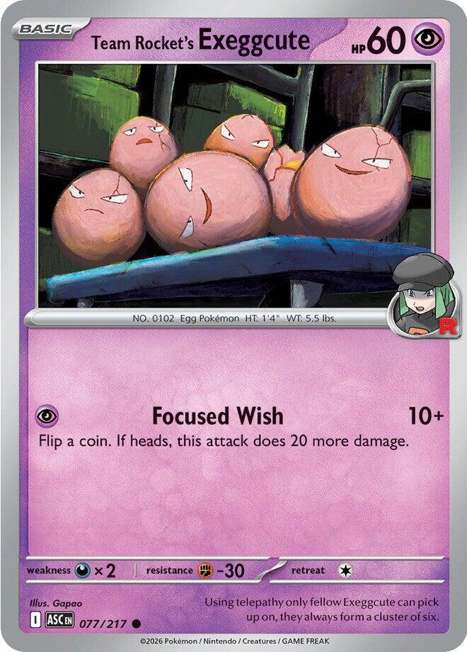 Team Rocket's Exeggcute (077/217) [ME: Ascended Heroes]