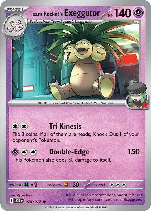 Team Rocket's Exeggutor (078/217) [ME: Ascended Heroes]