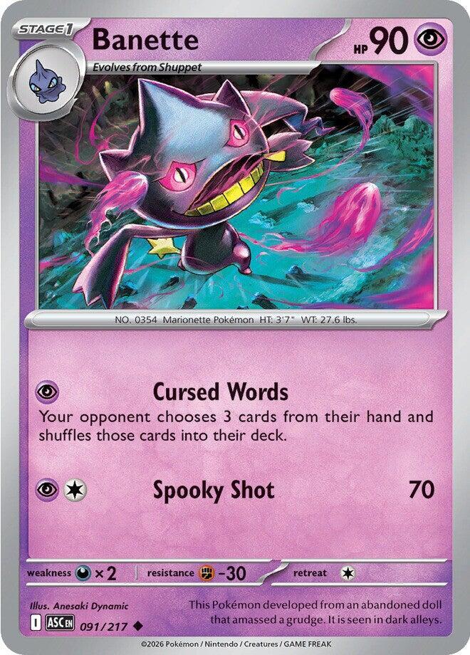Banette - 091/217 [ME: Ascended Heroes]