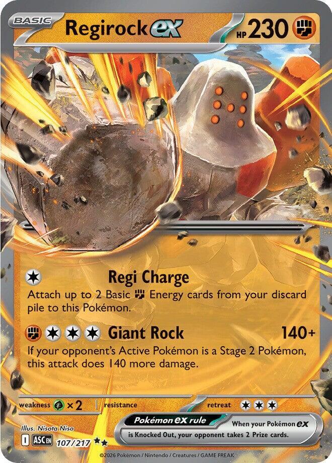 Regirock ex (107/217) [ME: Ascended Heroes]