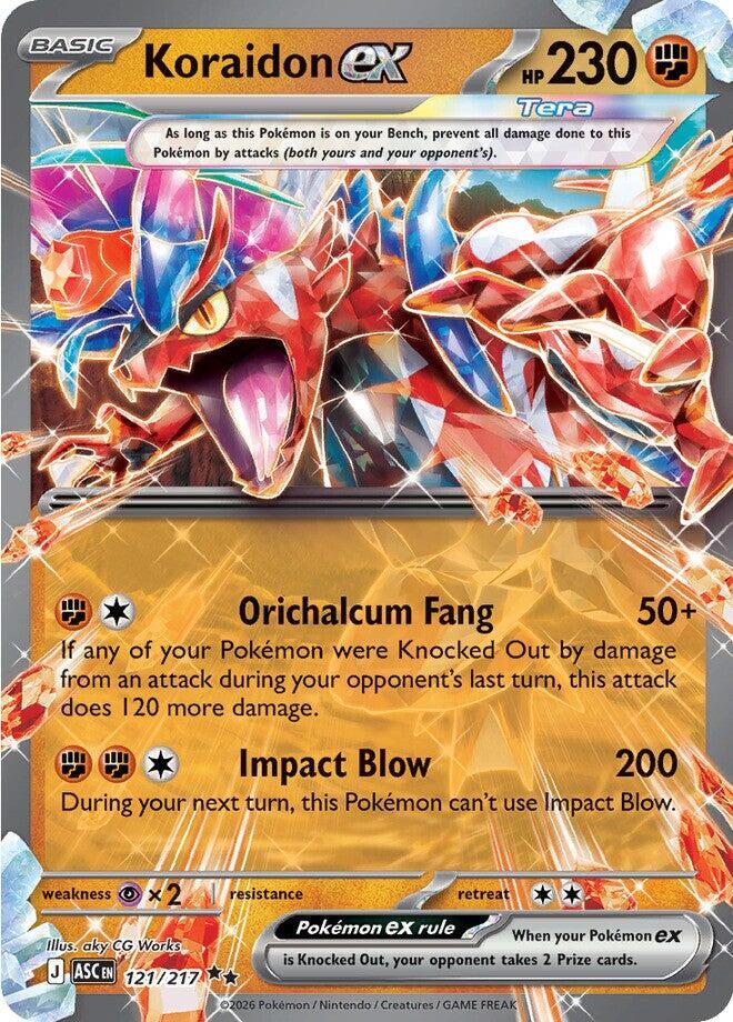 Koraidon ex (121/217) [ME: Ascended Heroes]