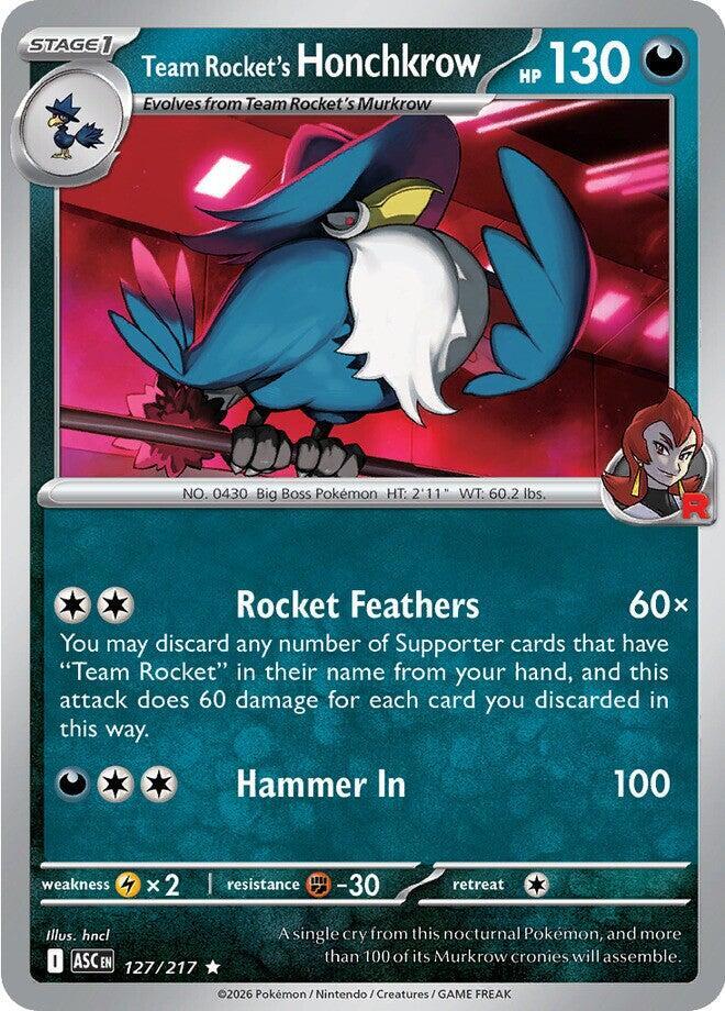 Team Rocket's Honchkrow (127/217) [ME: Ascended Heroes]