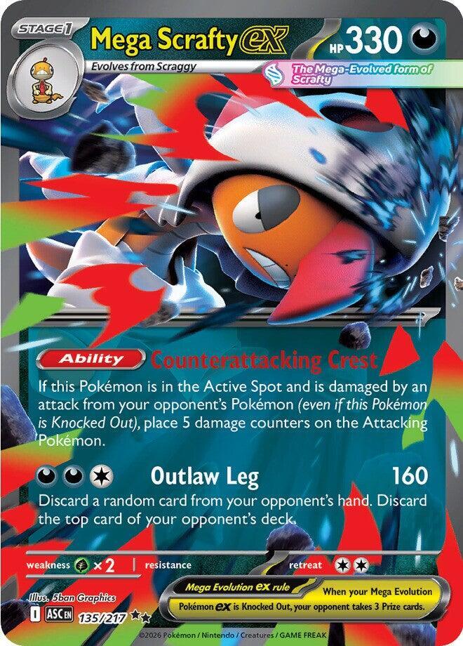 Mega Scrafty ex - 135/217 [ME: Ascended Heroes]