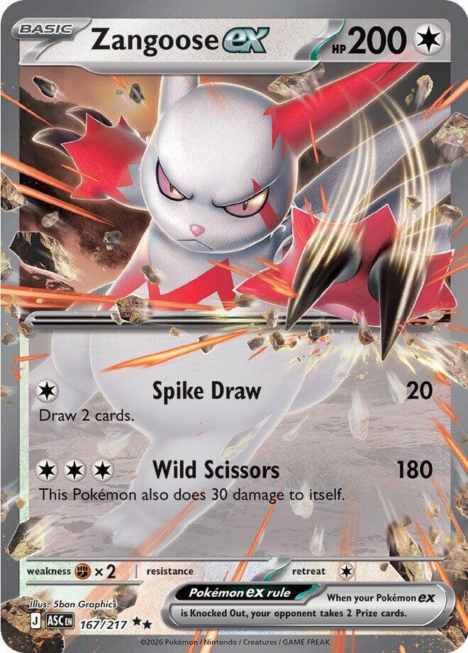 Zangoose ex (167/217) [ME: Ascended Heroes]