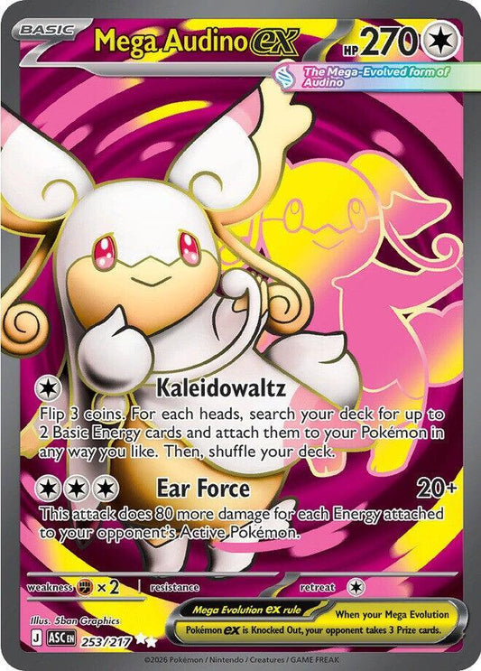 Mega Audino ex - 253/217 [ME: Ascended Heroes]
