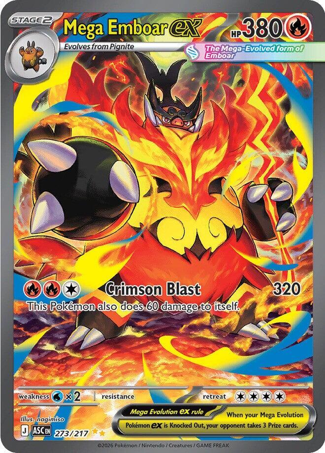 Mega Emboar ex - 273/217 [ME: Ascended Heroes]