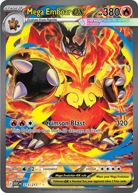 Mega Emboar ex - 273/217 [ME: Ascended Heroes]