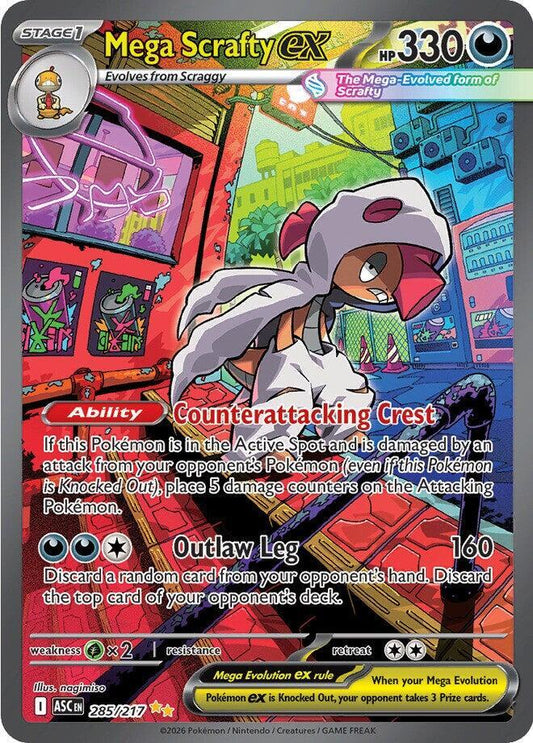 Mega Scrafty ex - 285/217 [ME: Ascended Heroes]