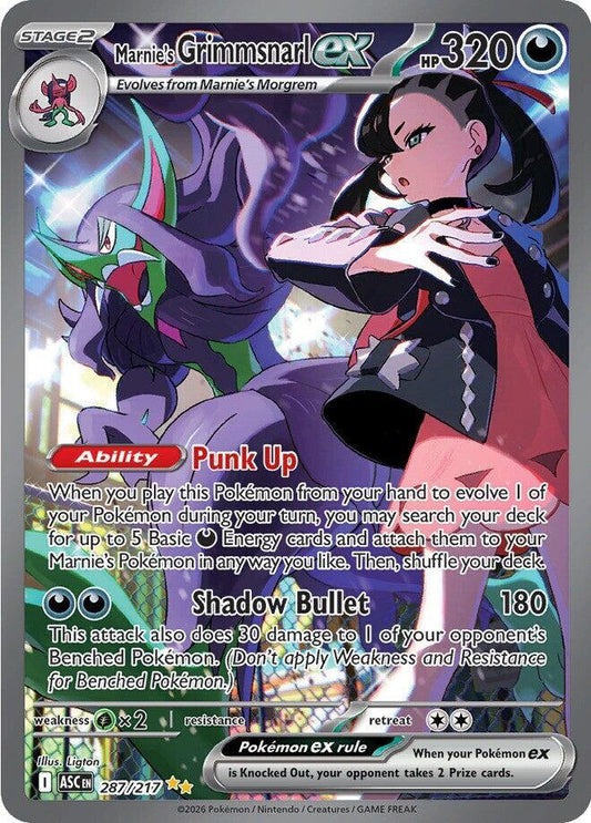 Marnie's Grimmsnarl ex (287/217) [ME: Ascended Heroes]