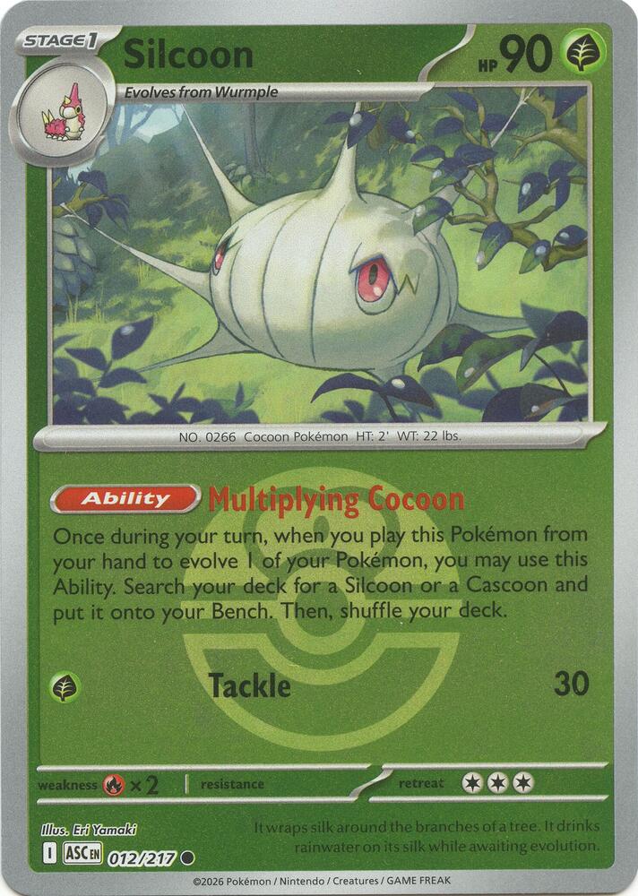 Silcoon (Love Ball) (012/217) [ME: Ascended Heroes]