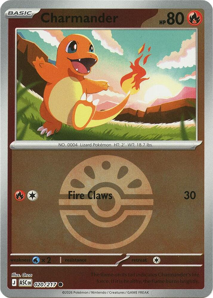 Charmander (Friend Ball) (020/217) [ME: Ascended Heroes]