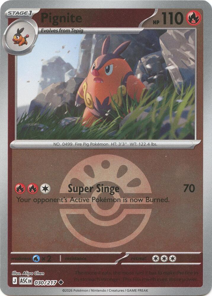 Pignite (Friend Ball) (030/217) [ME: Ascended Heroes]