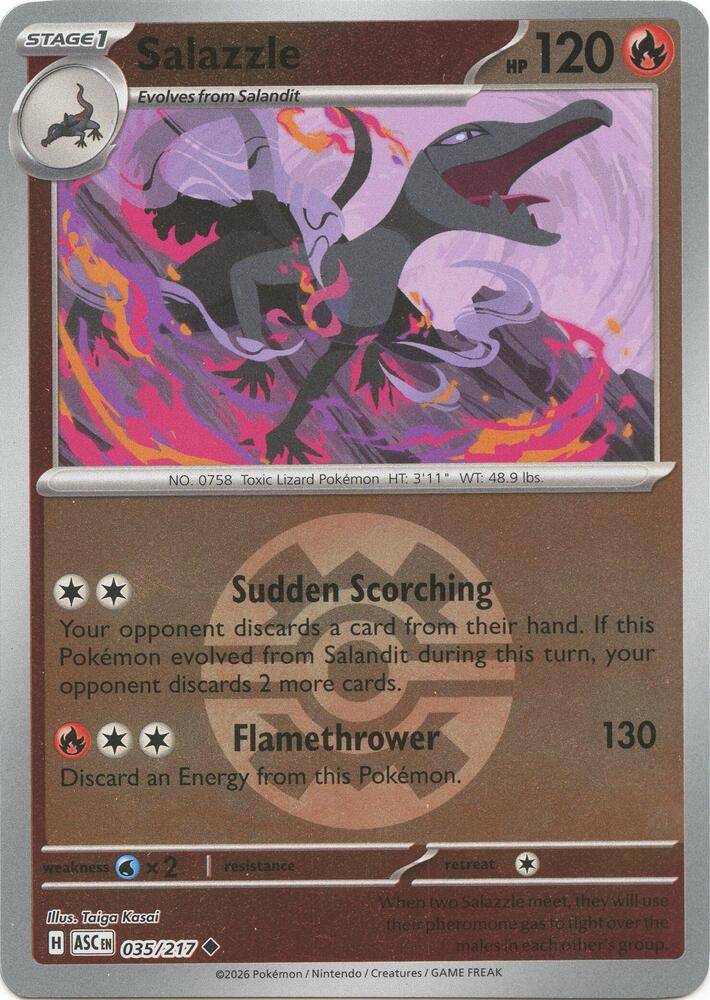 Salazzle - 035/217 (Quick Ball) [ME: Ascended Heroes]