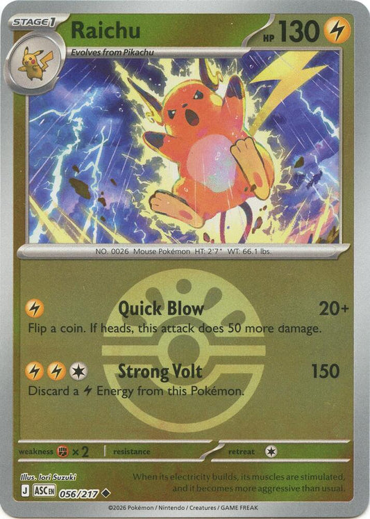 Raichu (Friend Ball) (056/217) [ME: Ascended Heroes]