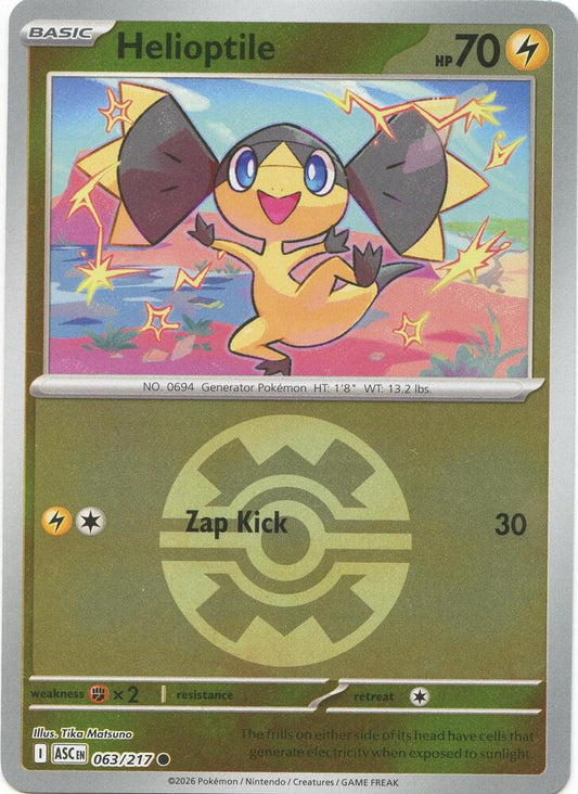Helioptile (Quick Ball) (063/217) [ME: Ascended Heroes]