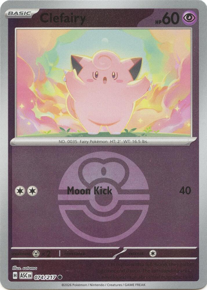 Clefairy (Love Ball) (074/217) [ME: Ascended Heroes]