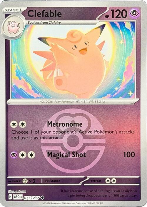 Clefable (Love Ball) (075/217) [ME: Ascended Heroes]