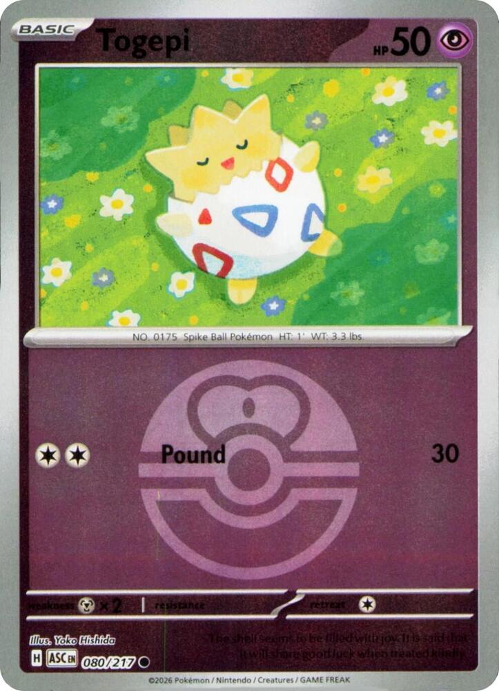 Togepi (Love Ball) (080/217) [ME: Ascended Heroes]