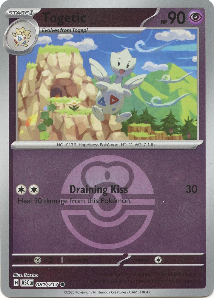 Togetic (Love Ball) (081/217) [ME: Ascended Heroes]