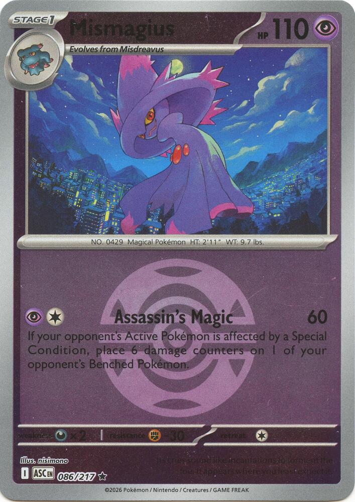 Mismagius (Dusk Ball) (086/217) [ME: Ascended Heroes]