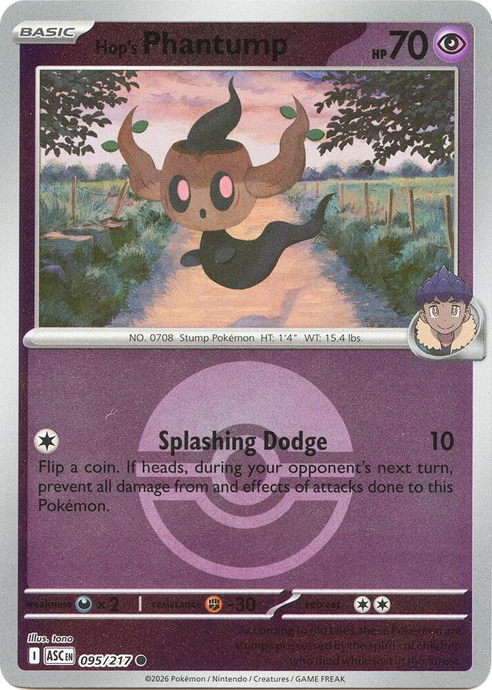 Hop's Phantump (Poke Ball) (095/217) [ME: Ascended Heroes]