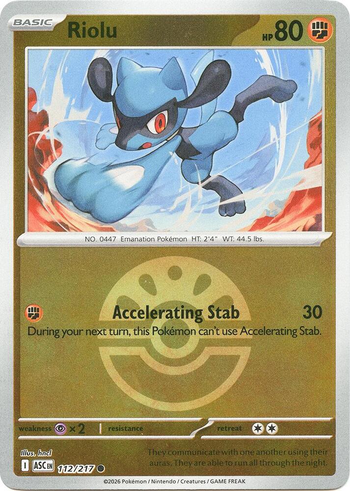 Riolu (Friend Ball) (112/217) [ME: Ascended Heroes]