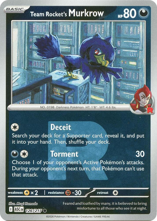 Team Rocket's Murkrow (Team Rocket) (126/217) [ME: Ascended Heroes]