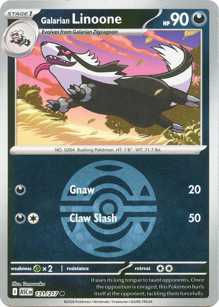 Galarian Linoone (Dusk Ball) (131/217) [ME: Ascended Heroes]