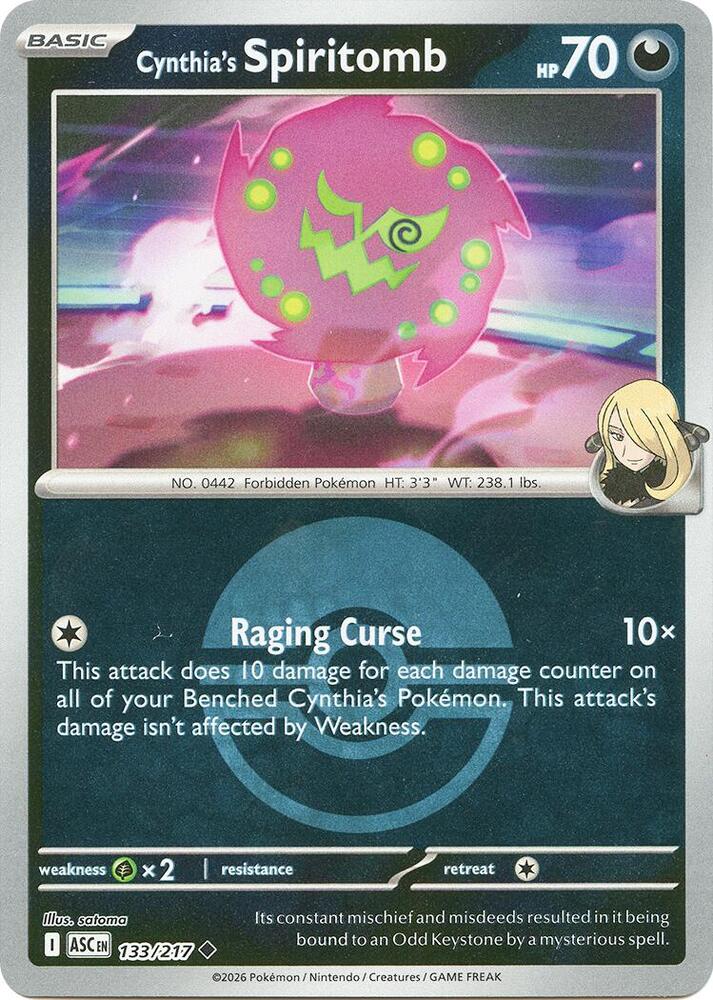 Cynthia's Spiritomb - 133/217 (Poke Ball) [ME: Ascended Heroes]