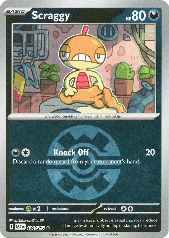 Scraggy (Quick Ball) (134/217) [ME: Ascended Heroes]