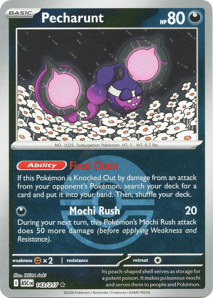 Pecharunt (Poke Ball) (143/217) [ME: Ascended Heroes]