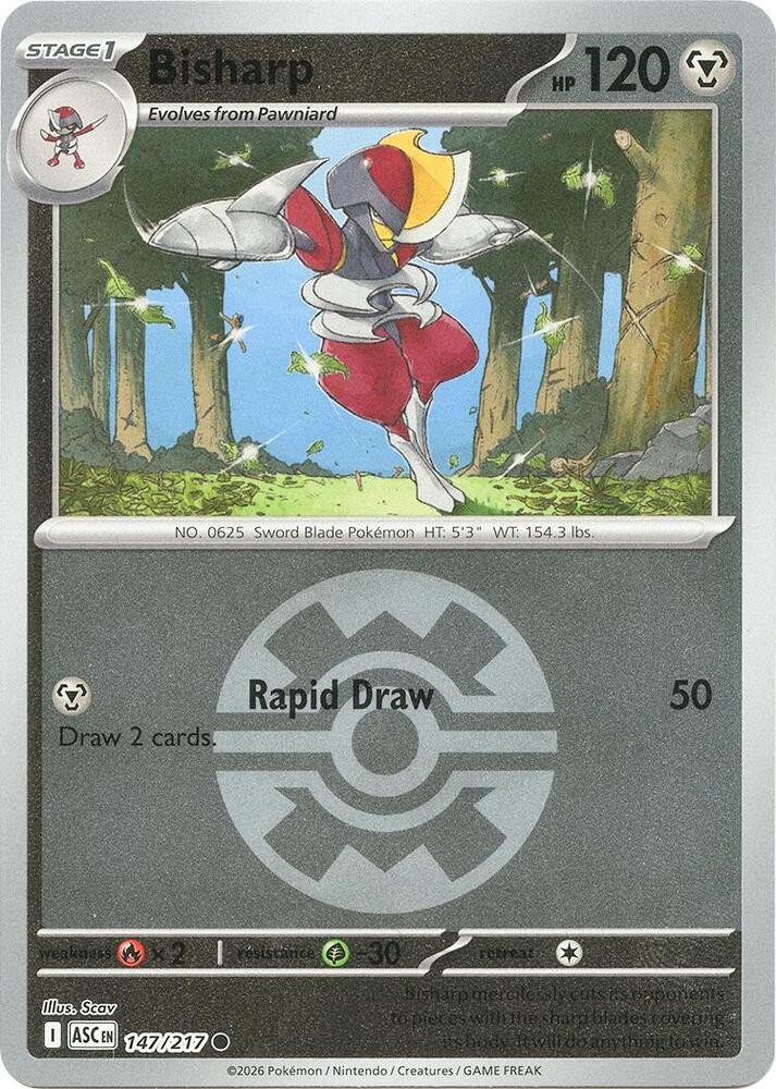 Bisharp (Quick Ball) (147/217) [ME: Ascended Heroes]