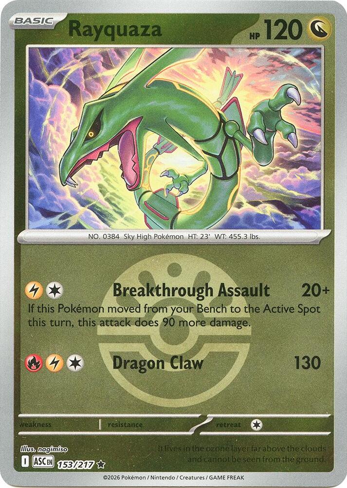 Rayquaza (Friend Ball) (153/217) [ME: Ascended Heroes]