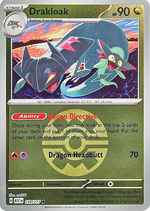 Drakloak - 159/217 (Quick Ball) [ME: Ascended Heroes]