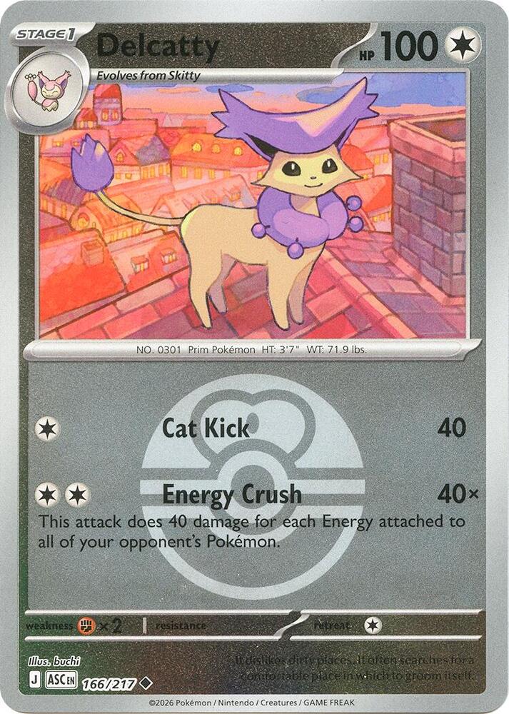 Delcatty (Love Ball) (166/217) [ME: Ascended Heroes]