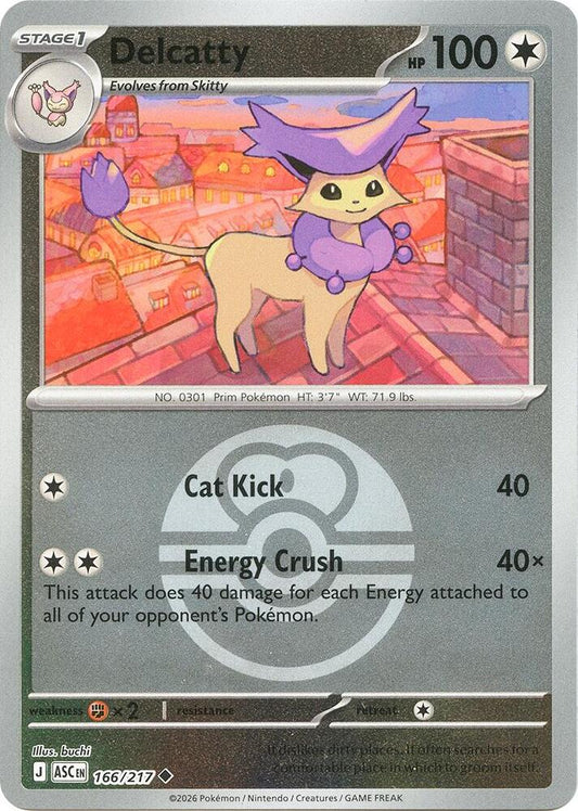 Delcatty (Love Ball) (166/217) [ME: Ascended Heroes]