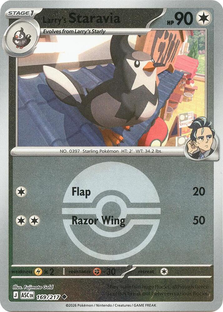 Larry's Staravia (Poke Ball) (169/217) [ME: Ascended Heroes]