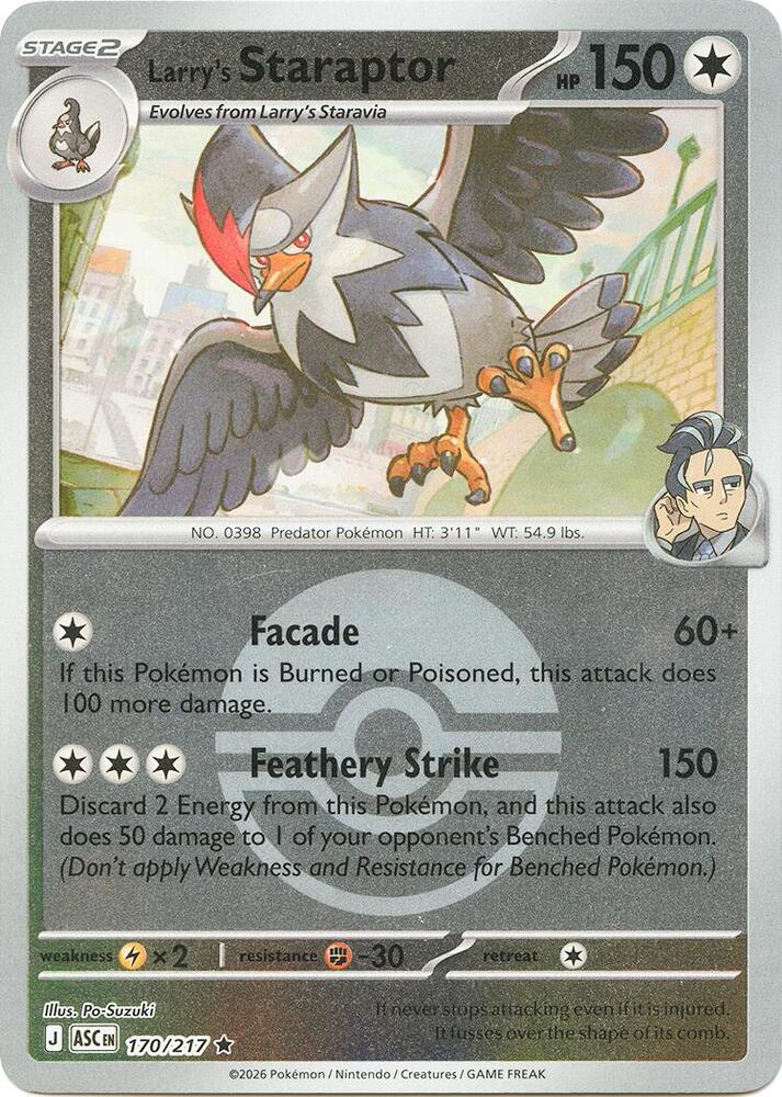 Larry's Staraptor - 170/217 (Poke Ball) [ME: Ascended Heroes]