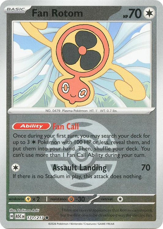 Fan Rotom - 171/217 (Dusk Ball) [ME: Ascended Heroes]