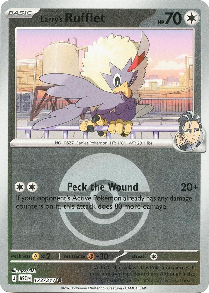 Larry's Rufflet (Poke Ball) (173/217) [ME: Ascended Heroes]