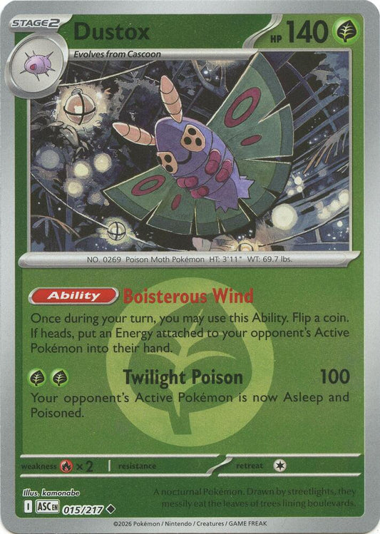 Dustox - 015/217 (Energy Symbol Pattern) [ME: Ascended Heroes]