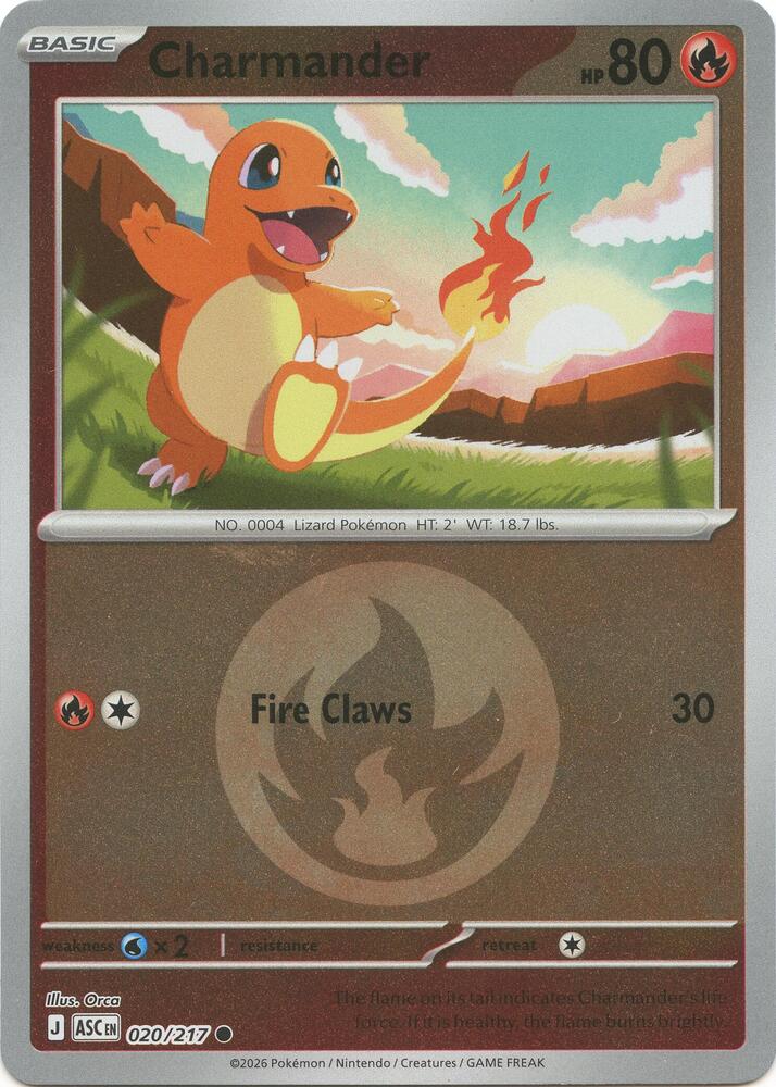 Charmander (Energy Symbol Pattern) (020/217) [ME: Ascended Heroes]