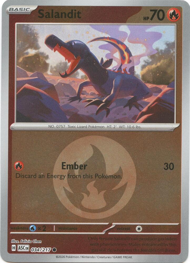 Salandit (Energy Symbol Pattern) (034/217) [ME: Ascended Heroes]