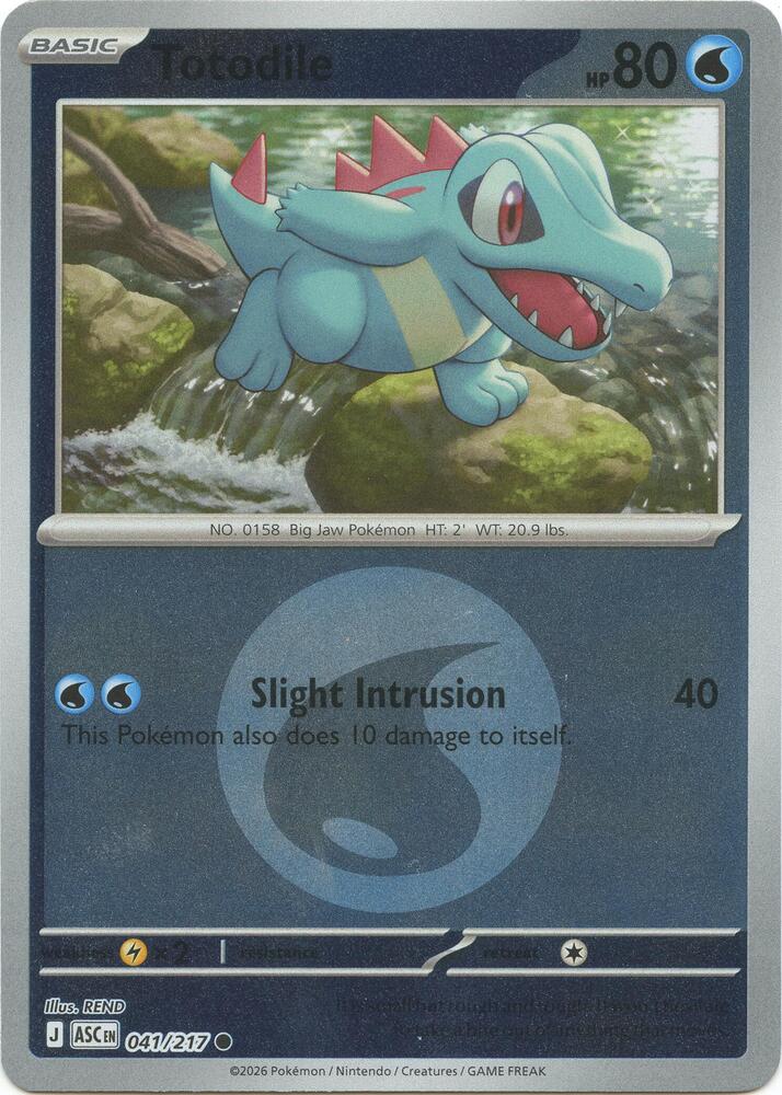 Totodile (Energy Symbol Pattern) (041/217) [ME: Ascended Heroes]