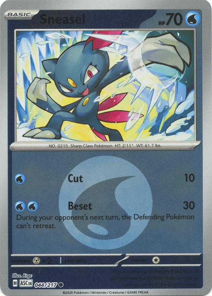 Sneasel (Energy Symbol Pattern) (044/217) [ME: Ascended Heroes]