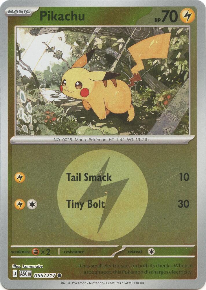 Pikachu (Energy Symbol Pattern) (055/217) [ME: Ascended Heroes]