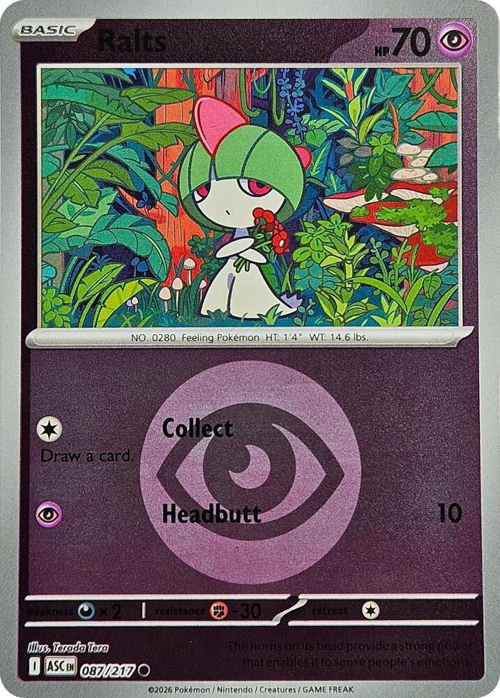 Ralts (Energy Symbol Pattern) (087/217) [ME: Ascended Heroes]